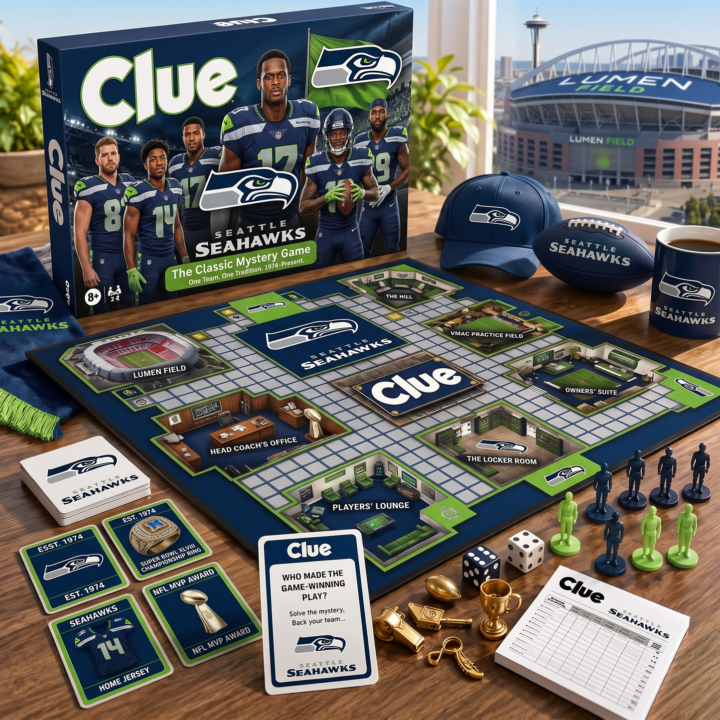 SEA X NFL THE MATCHDAY MYSTERY – PREMIUM COLLECTOR BOARD GAME