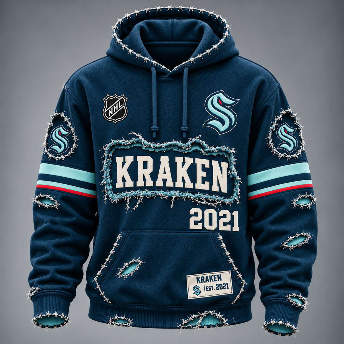 SEA x NHL Distressed Premium Hoodie