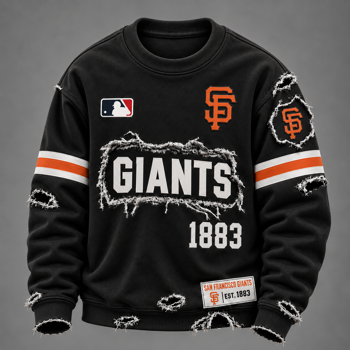 SF x MLB Distressed Premium SweatShirt