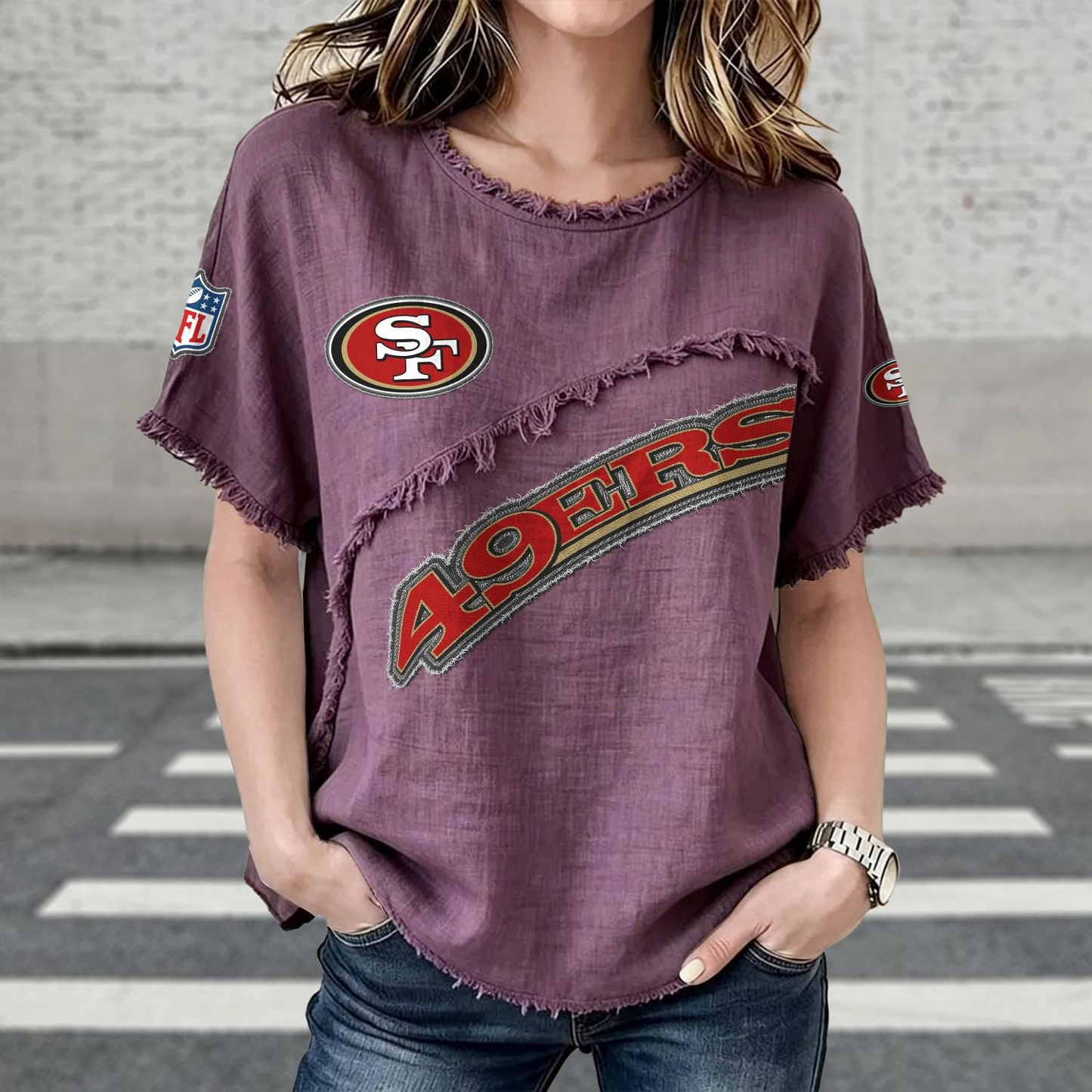 SF x NFL Women’???s Vintage O-Neck 2905 DatND DVT