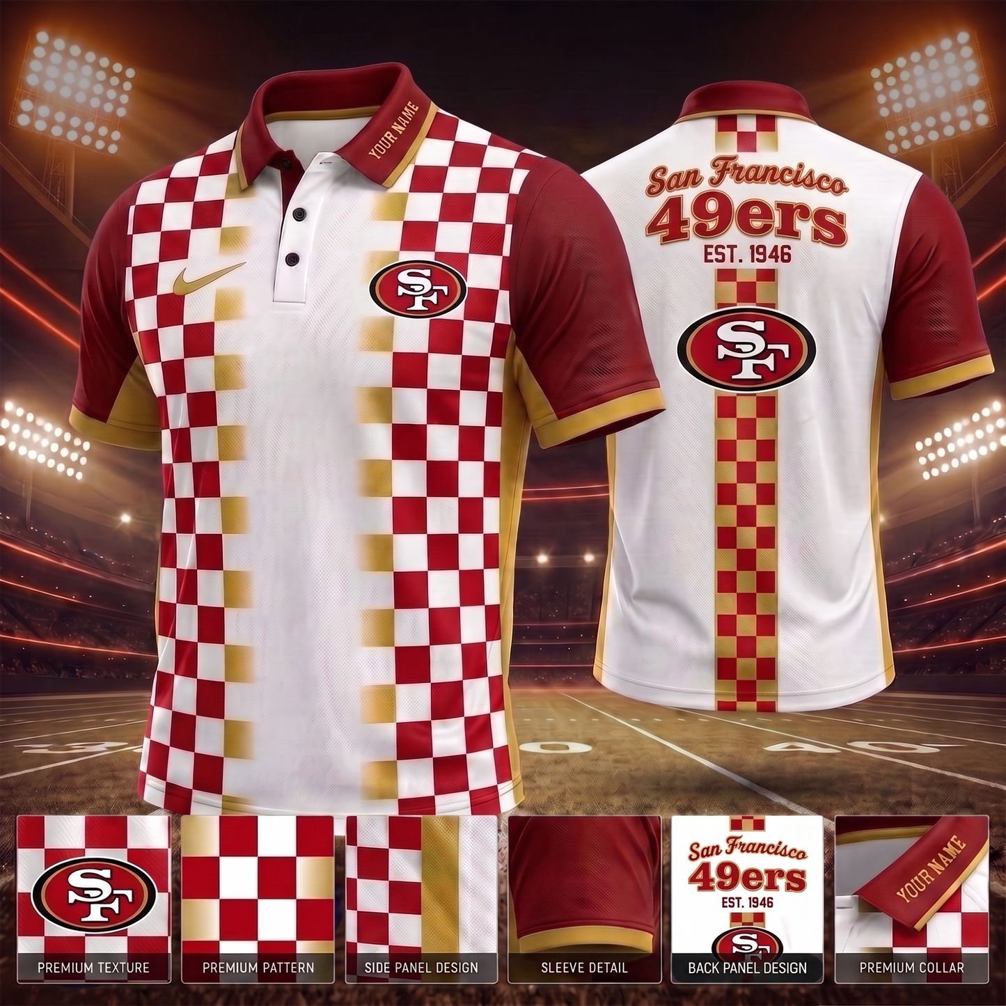 SF_ PREMIUM NFL EXCLUSIVE POLO SHIRT LIMITED EDITION