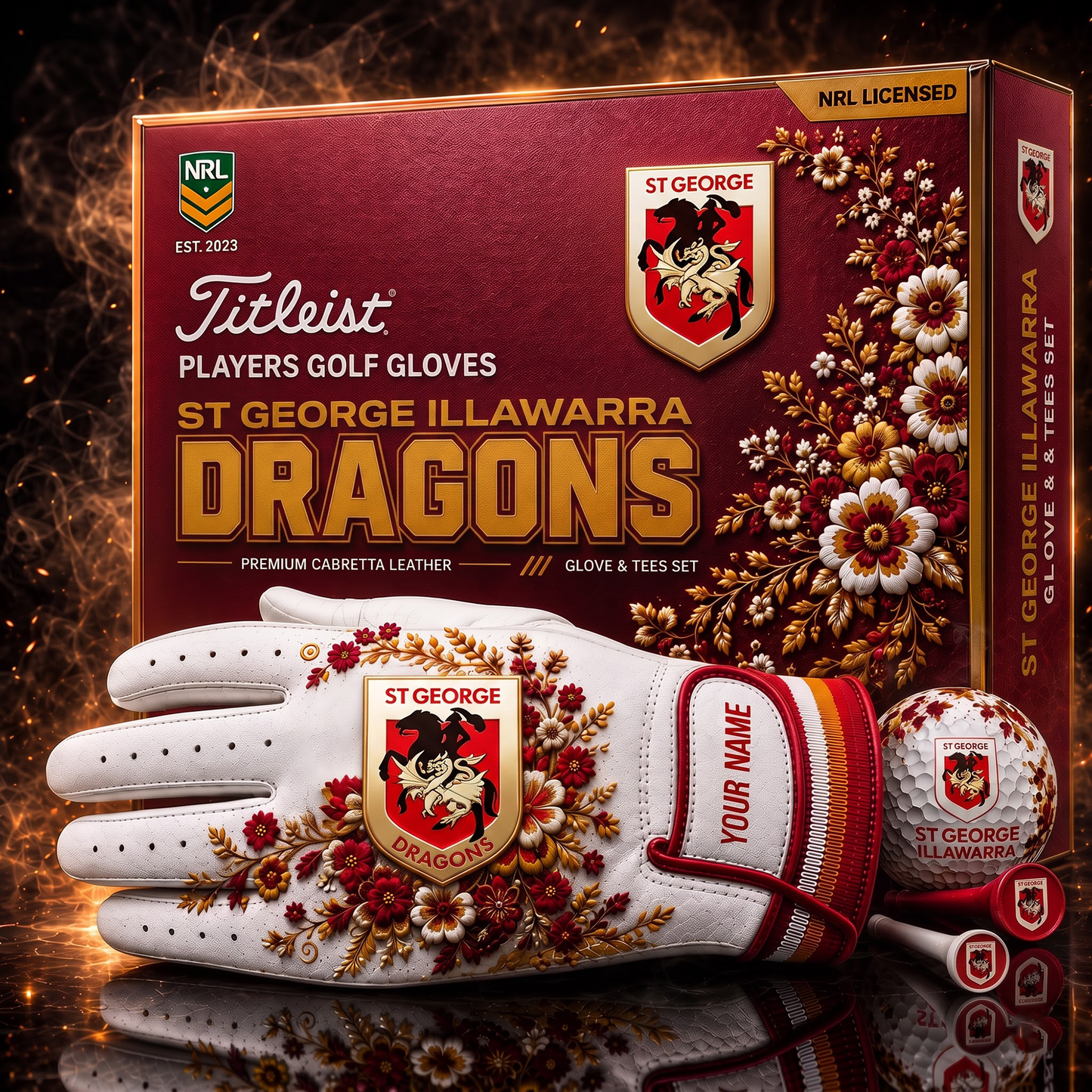 SGI X NRL LUXURY PLAYERS GOLF GLOVE GIFT SET V2