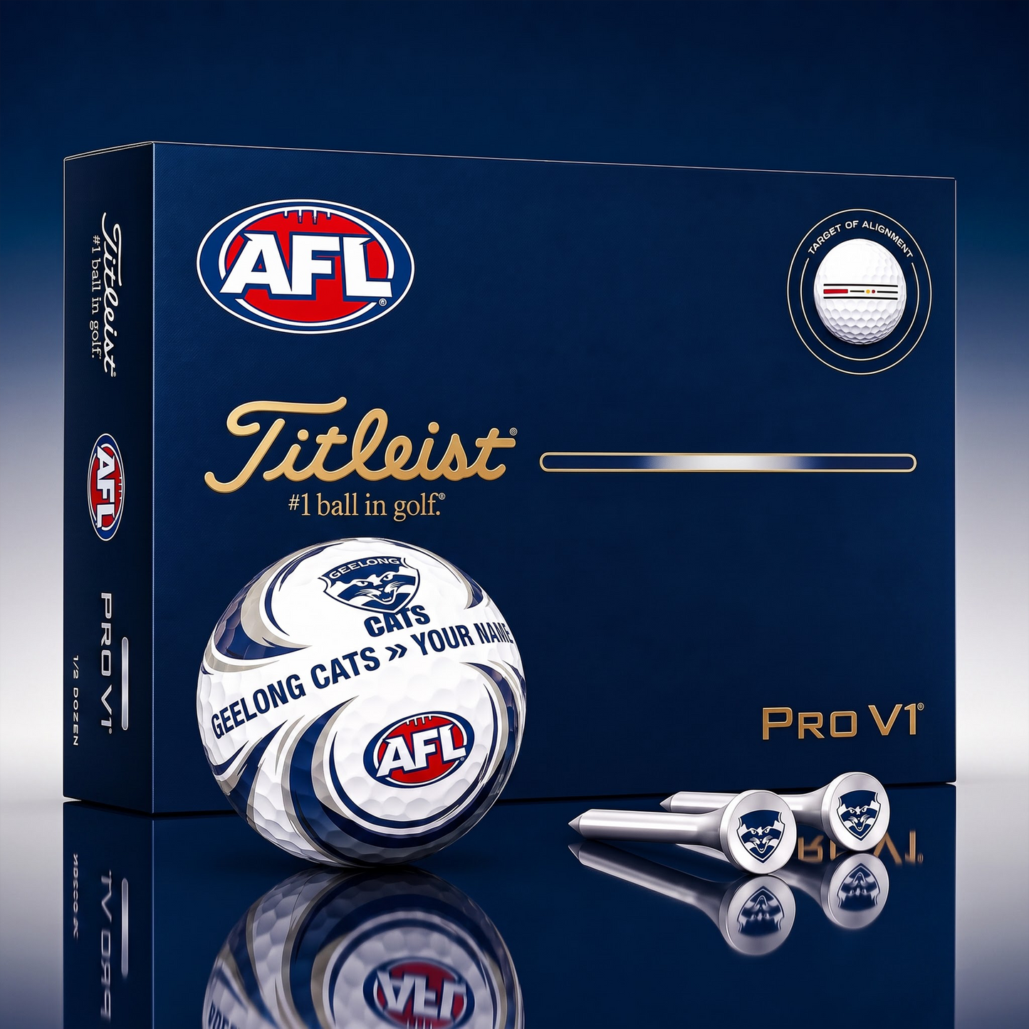 SIGNATURE AFL X GC DELUXE PERSONALIZED GOLF BALL SET LIMITED EDITION V3
