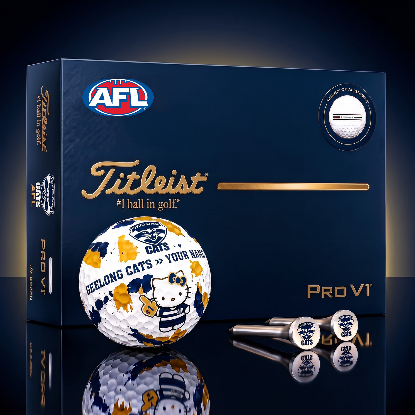 SIGNATURE AFL X GC HELLO KITTY 50TH ANNIVERSARY ELITE GOLF BALL SET – LIMITED EDITION