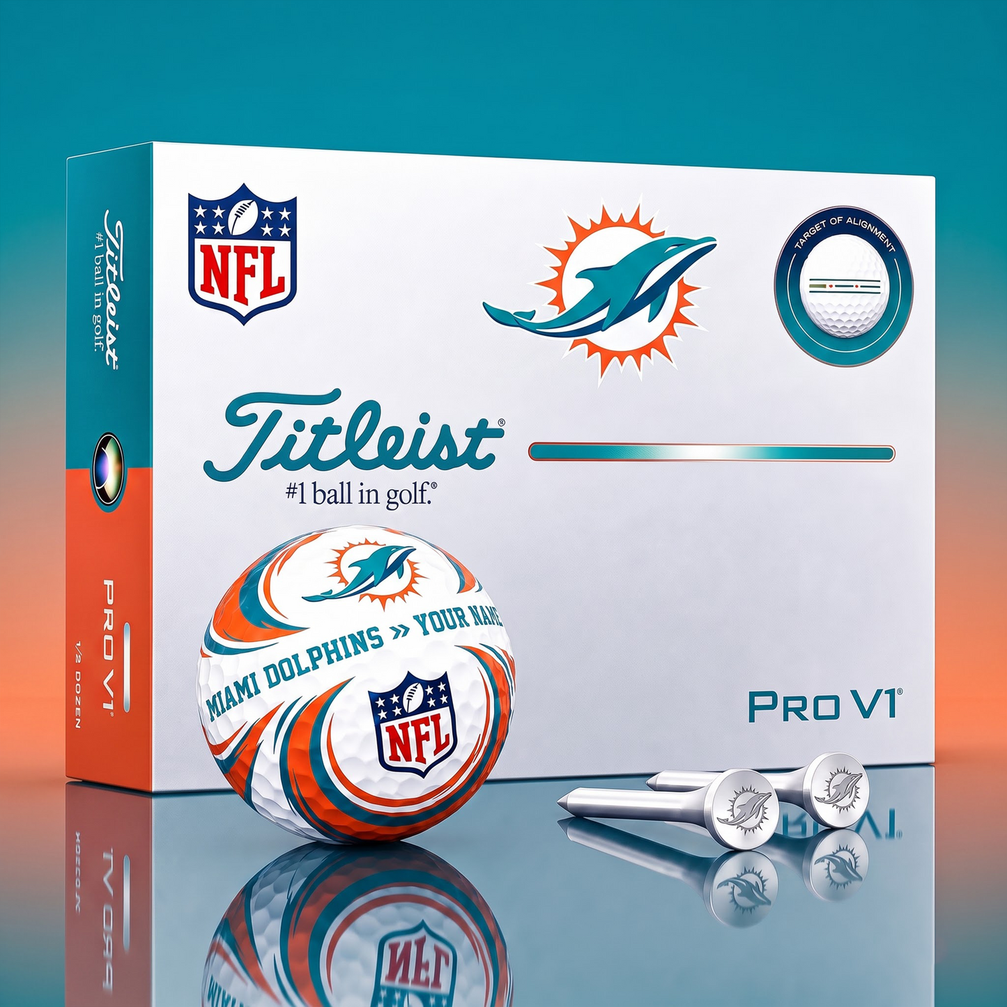 SIGNATURE NFL X MD DELUXE PERSONALIZED GOLF BALL SET LIMITED EDITION V3