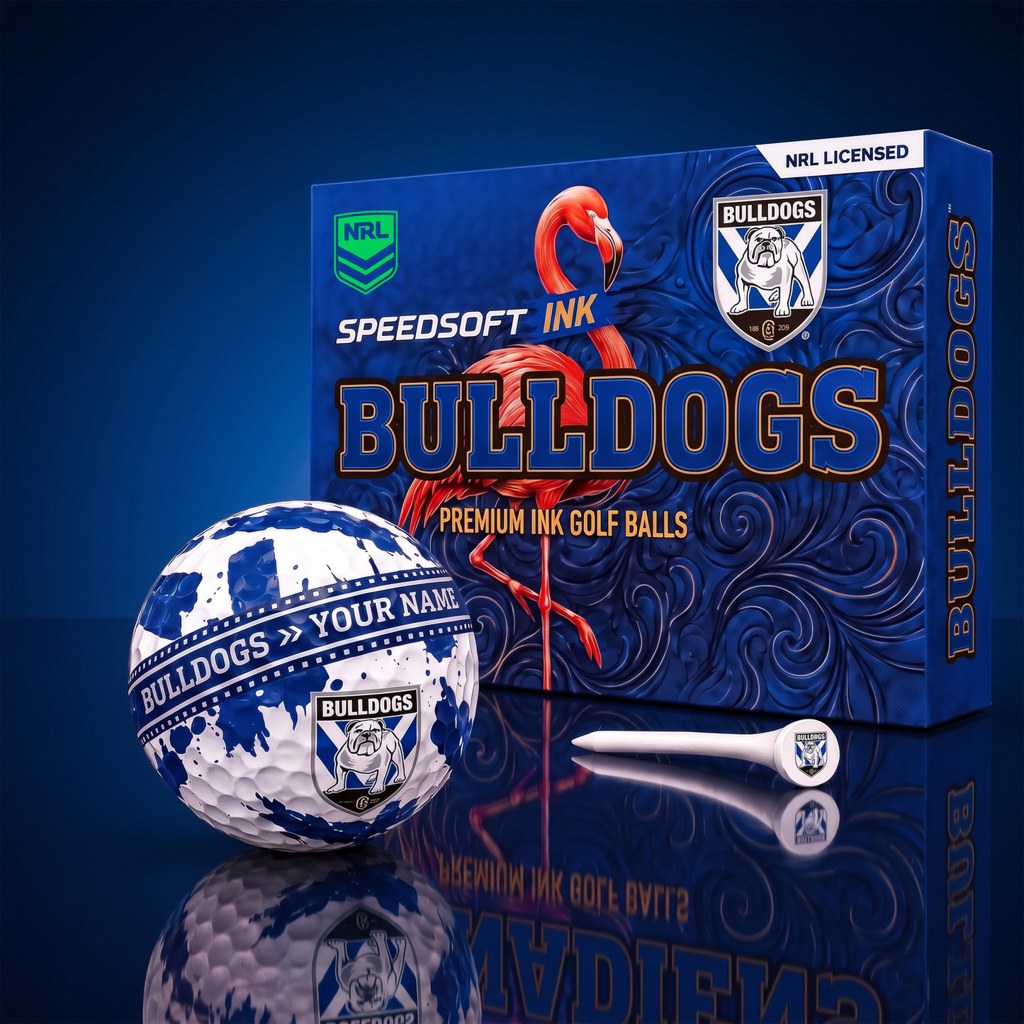 SIGNATURE NRL X CBB CDELUXE PERSONALIZED GOLF BALL SET LIMITED EDITION