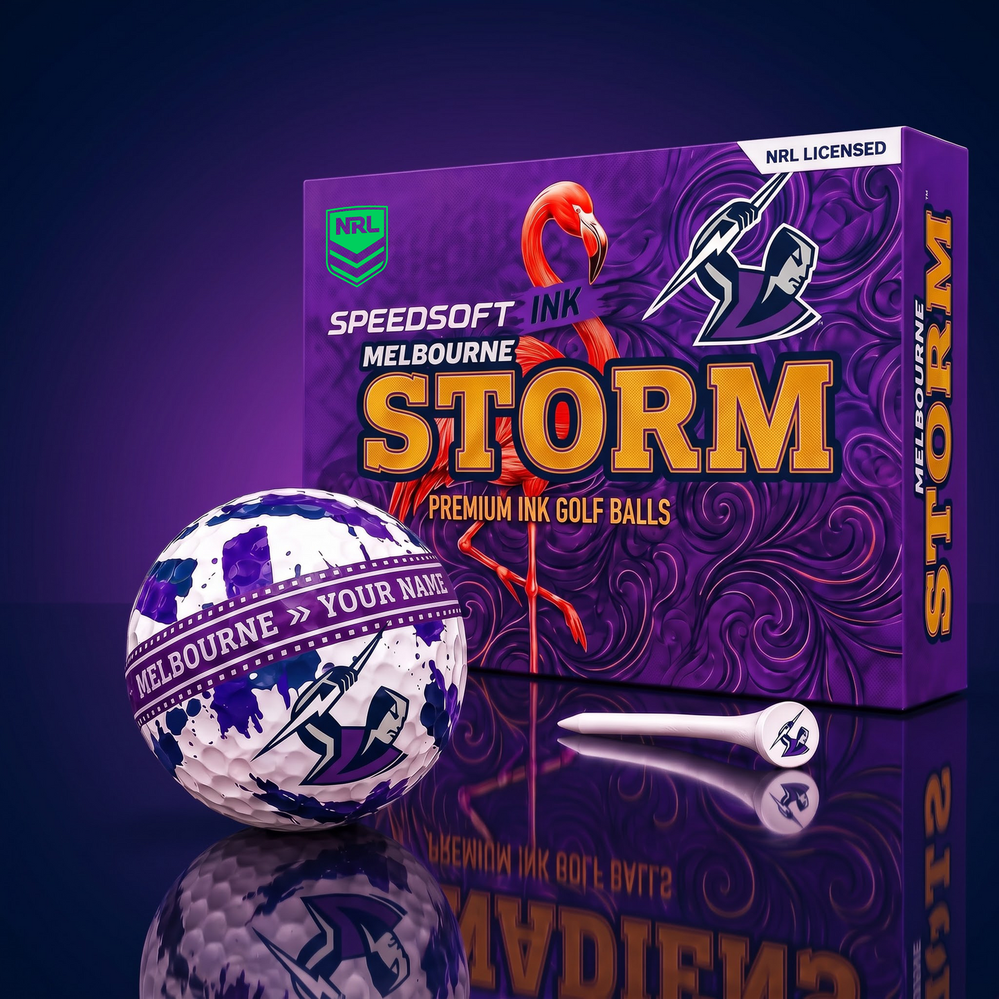 SIGNATURE NRL X MS CDELUXE PERSONALIZED GOLF BALL SET LIMITED EDITION