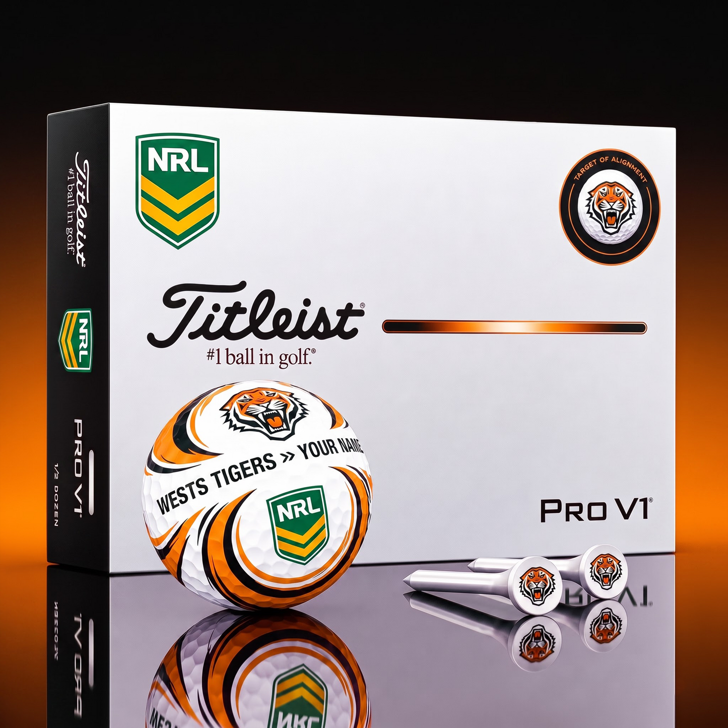 SIGNATURE NRL X WT DELUXE PERSONALIZED GOLF BALL SET LIMITED EDITION V3