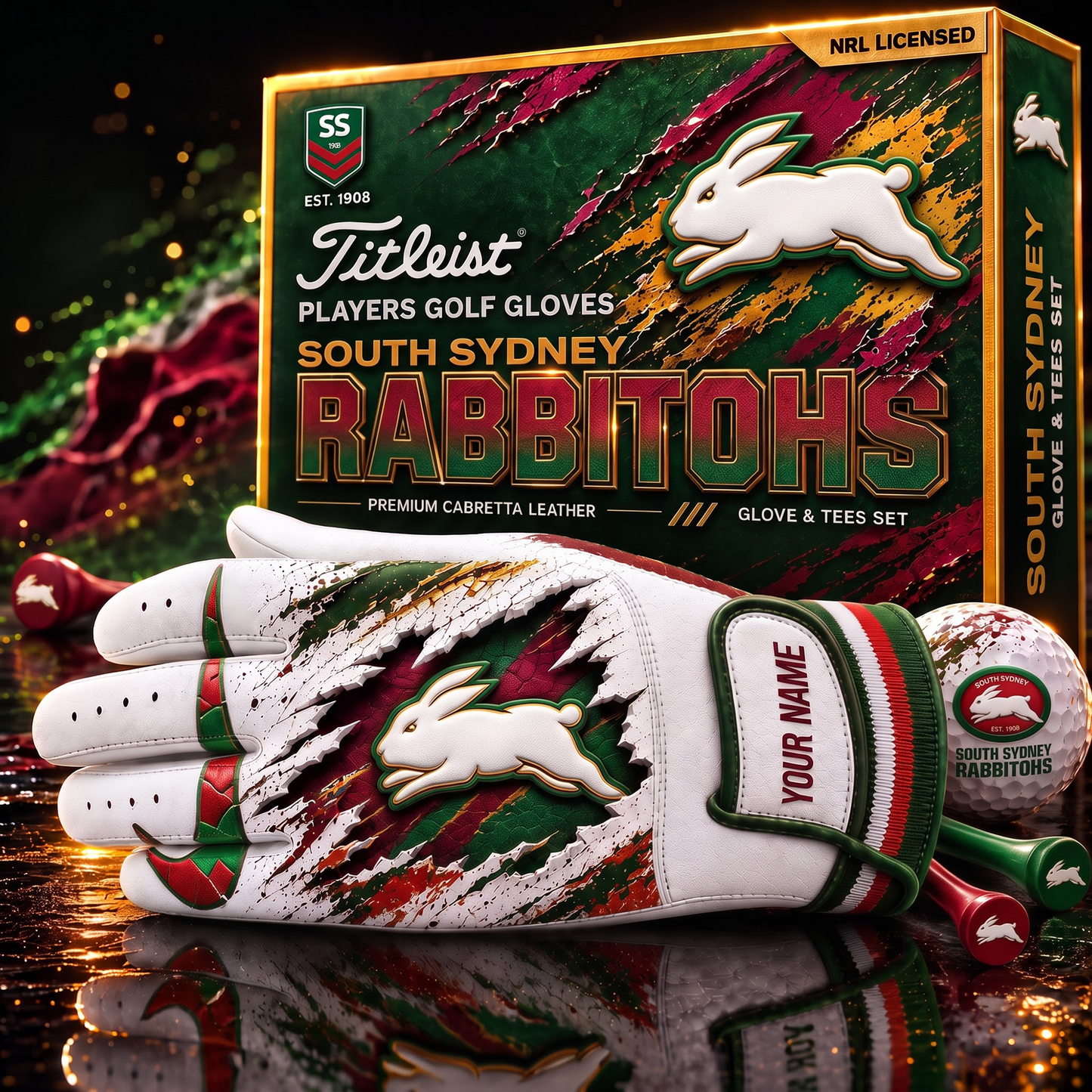 SOU PREMIUM NRL PLAYERS GOLF GLOVE GIFT SET V2