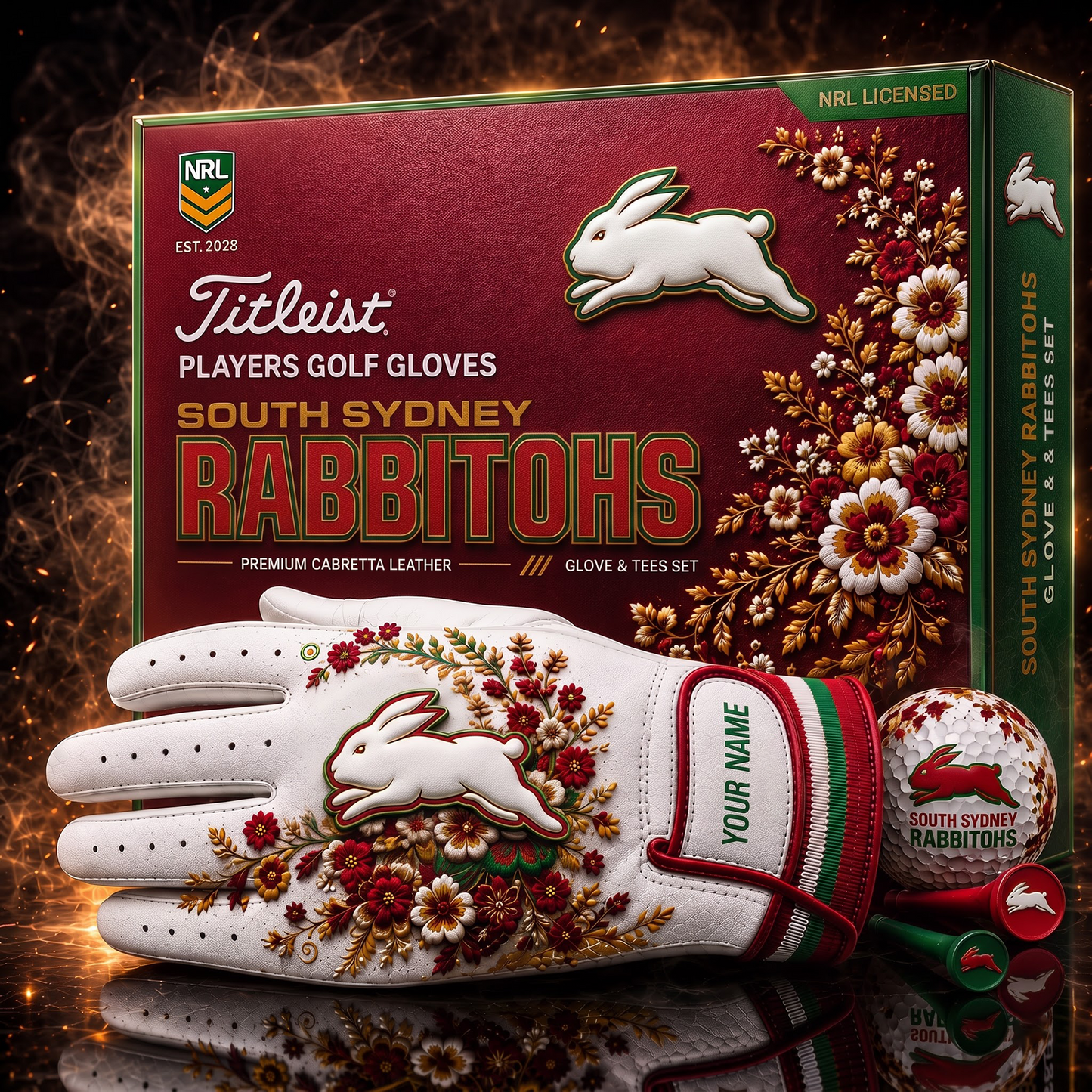 SOU X NRL LUXURY PLAYERS GOLF GLOVE GIFT SET V2