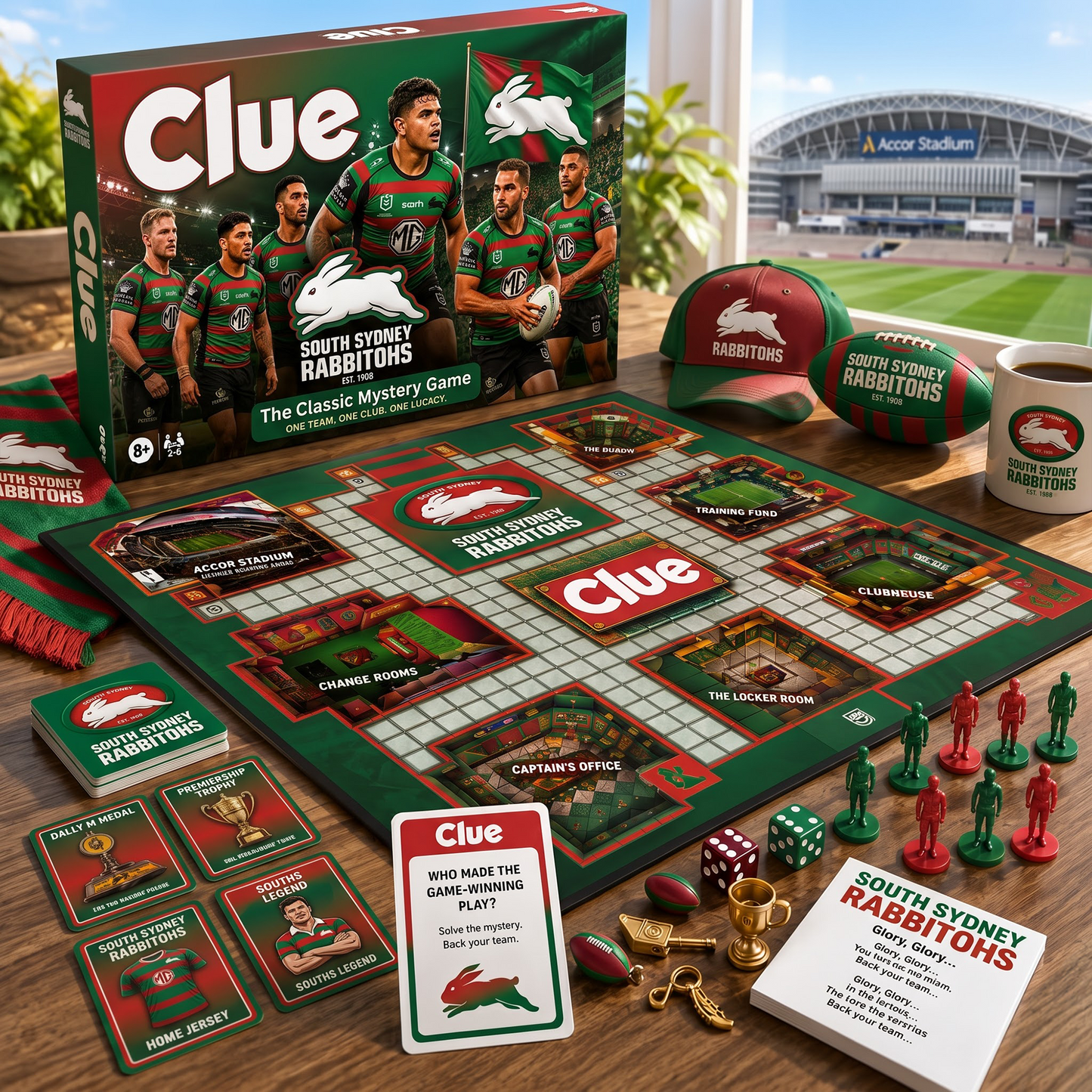 SOU X NRL THE MATCHDAY MYSTERY – PREMIUM COLLECTOR BOARD GAME