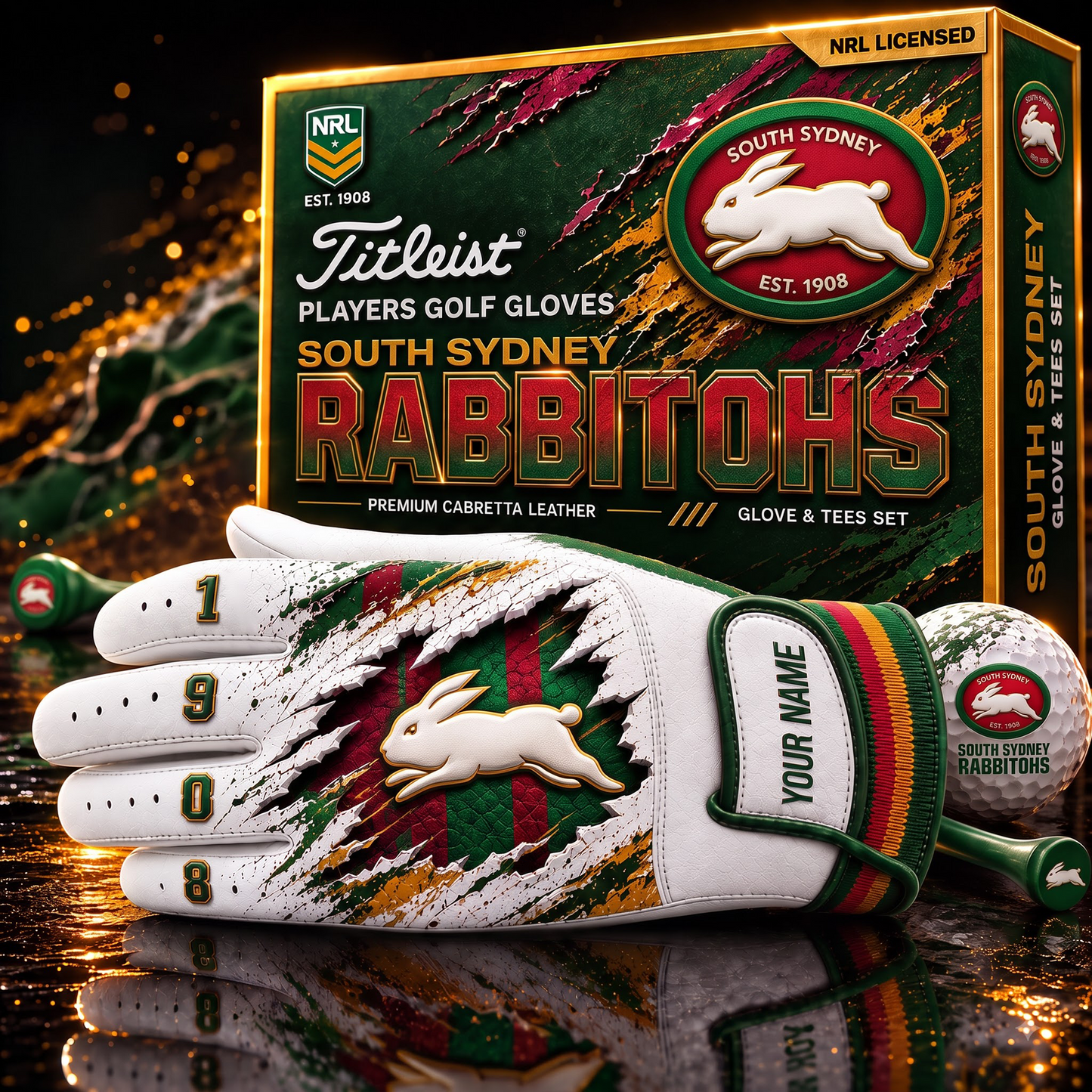 SOU X PREMIUM NRL PLAYERS GOLF GLOVE GIFT SET