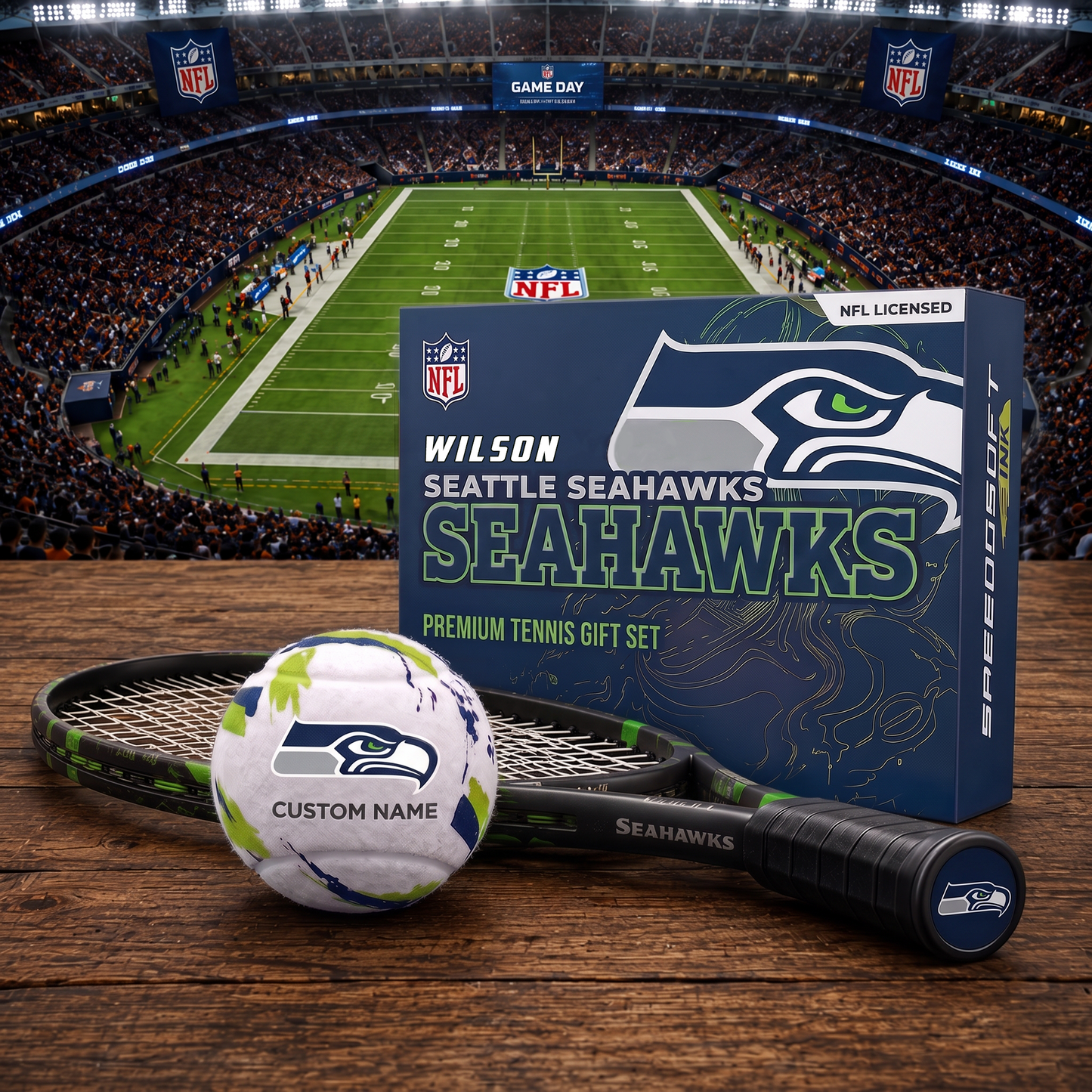 SS_PREMIUM NFL EXCLUSIVE PERSONALIZED TENNIS BALL SET LIMITED EDTION