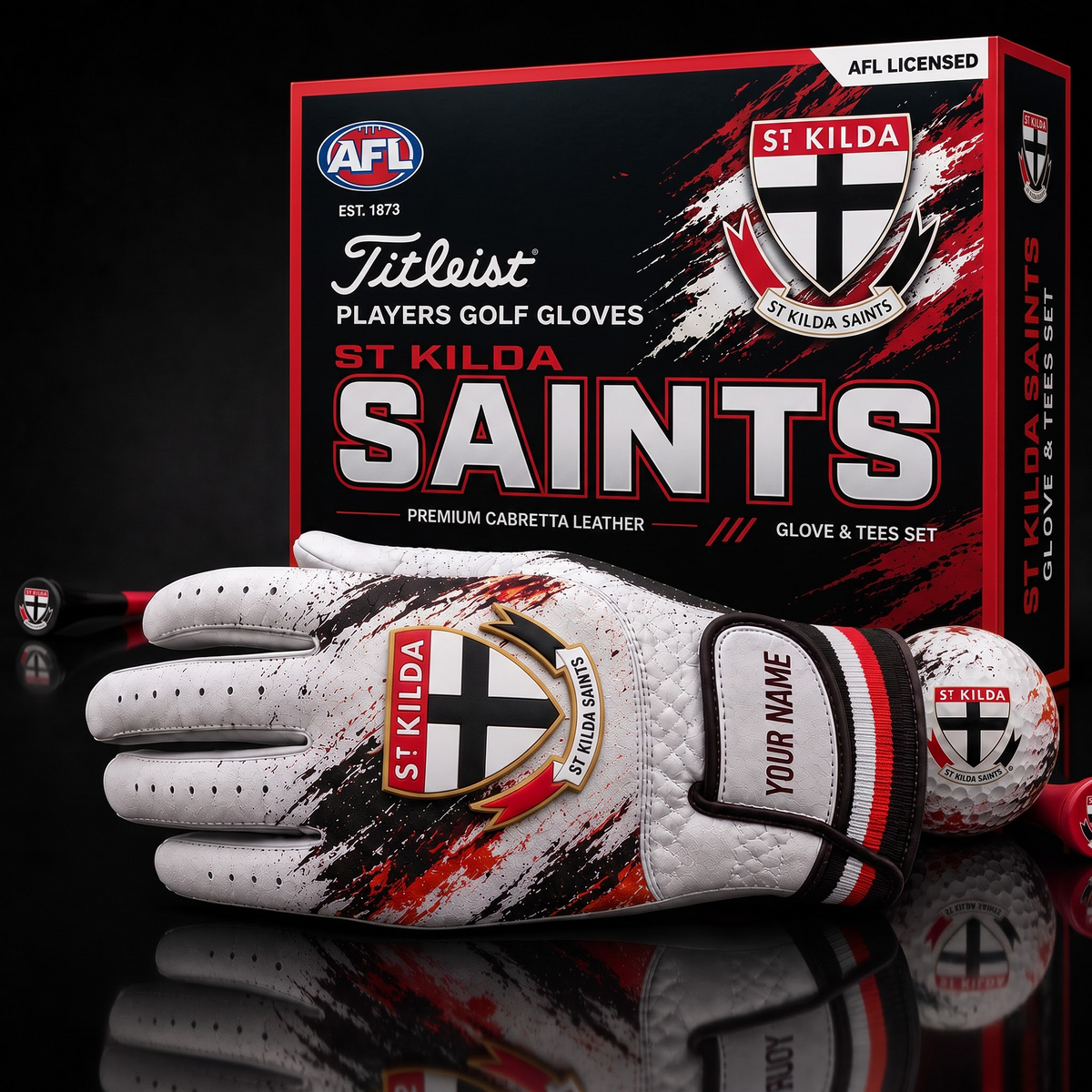STK AFL LUXURY PERSONALIZED GOLF GLOVE SET LIMITED EDTION