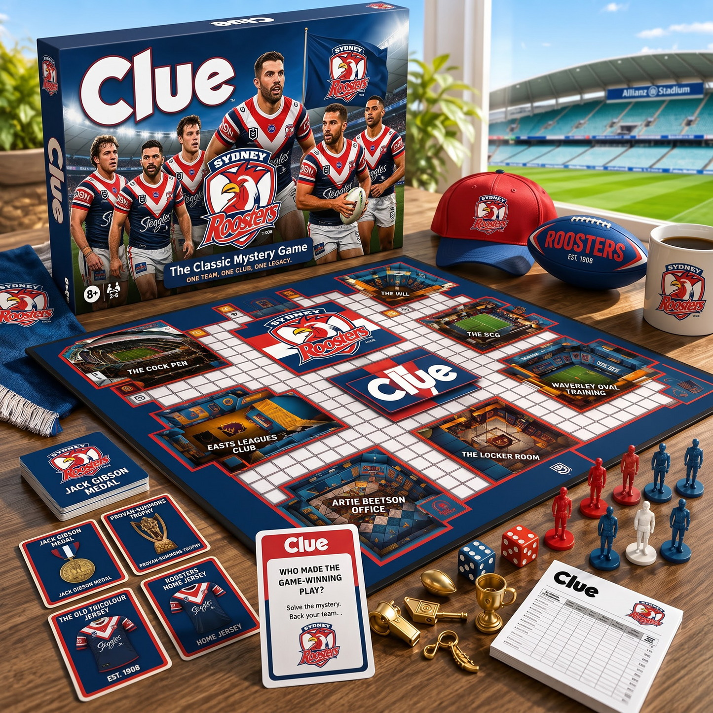 SYD X NRL THE MATCHDAY MYSTERY – PREMIUM COLLECTOR BOARD GAME