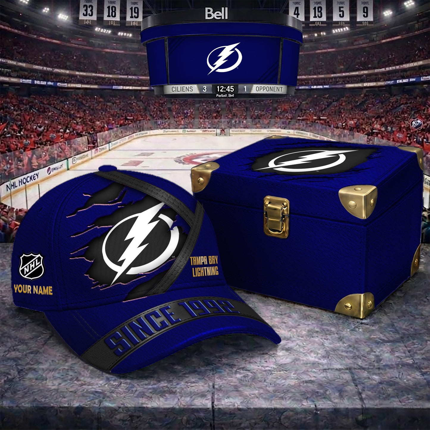 Signature Series NHL x TBL BESPOKE CRACK CUSTOM NAME HAT V2 PLUS NDT NTN 250426