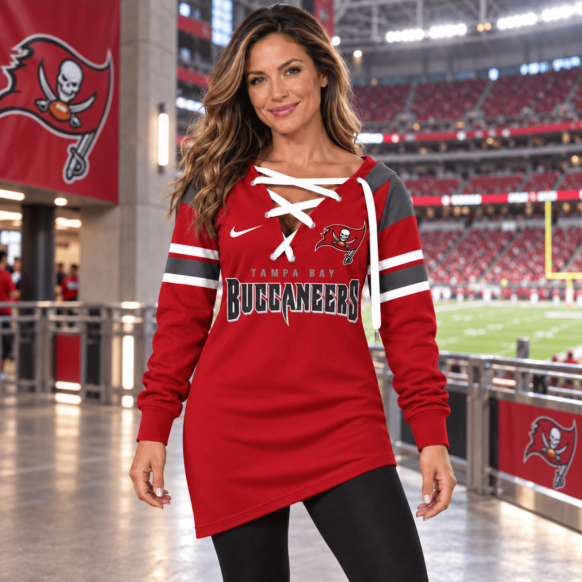 TB x NFL Game Day Spirit Lace-Up Sweatshirt