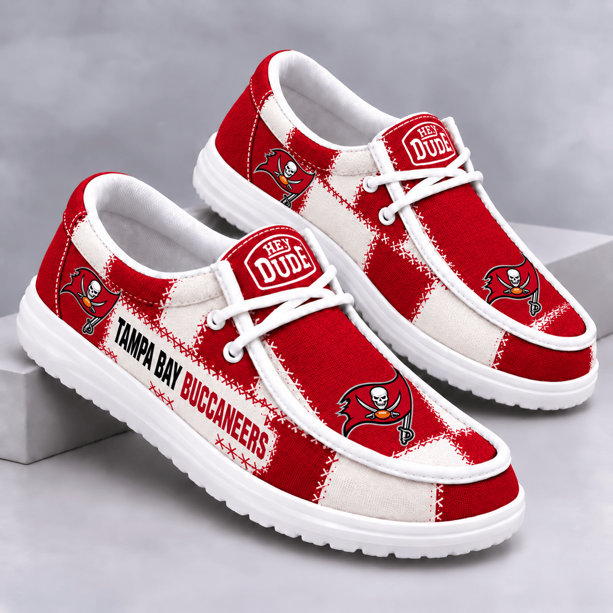 TB x NFL Team Logo Patchwork Loafer Shoes