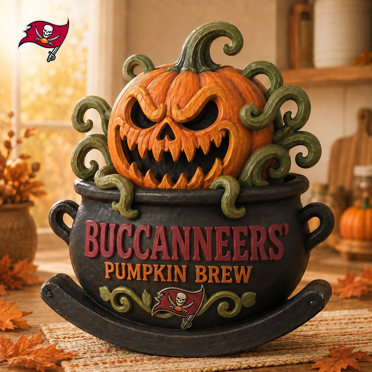 TBB Premium Pumpkin Brew Wooden Block Custom Shape 3 Layers