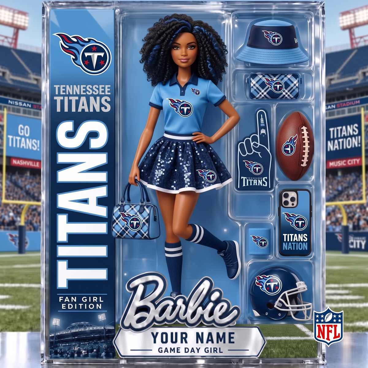TEN x NFL Barbie Limited Acrylic Block Plaque