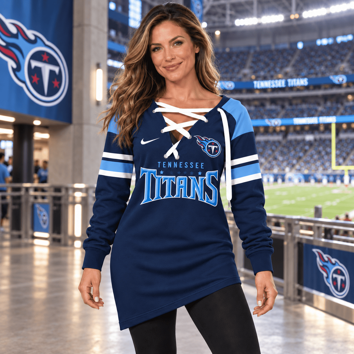 TEN x NFL Game Day Spirit Lace-Up Sweatshirt