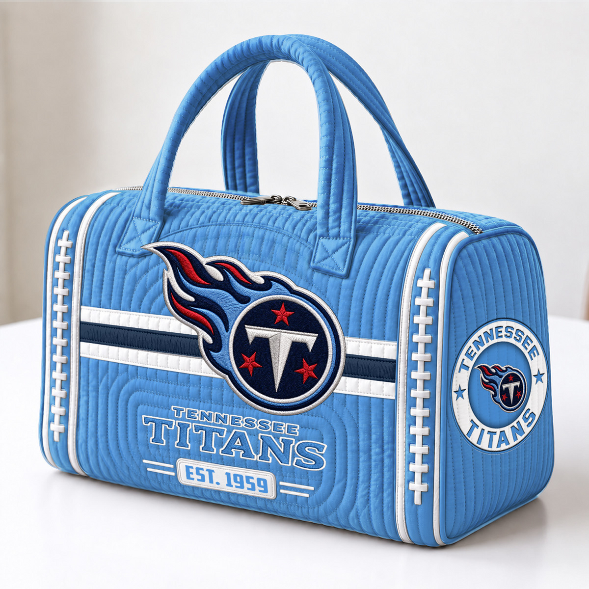 TB x NFL Quilted Luggage Travel Bag