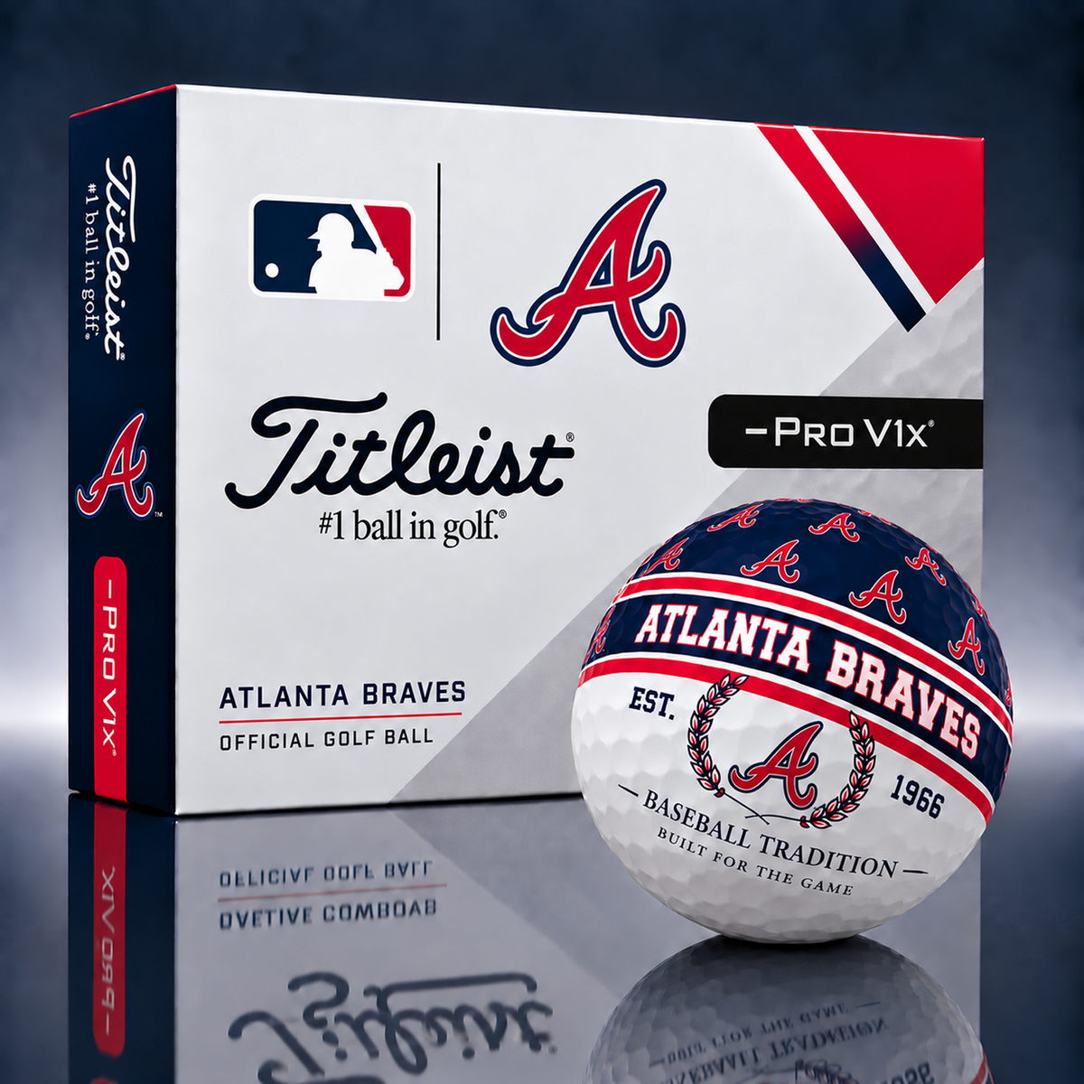 Titleist X Premium MLB ATL PERSONALIZED GOLF BALL LIMITED EDITION 2909