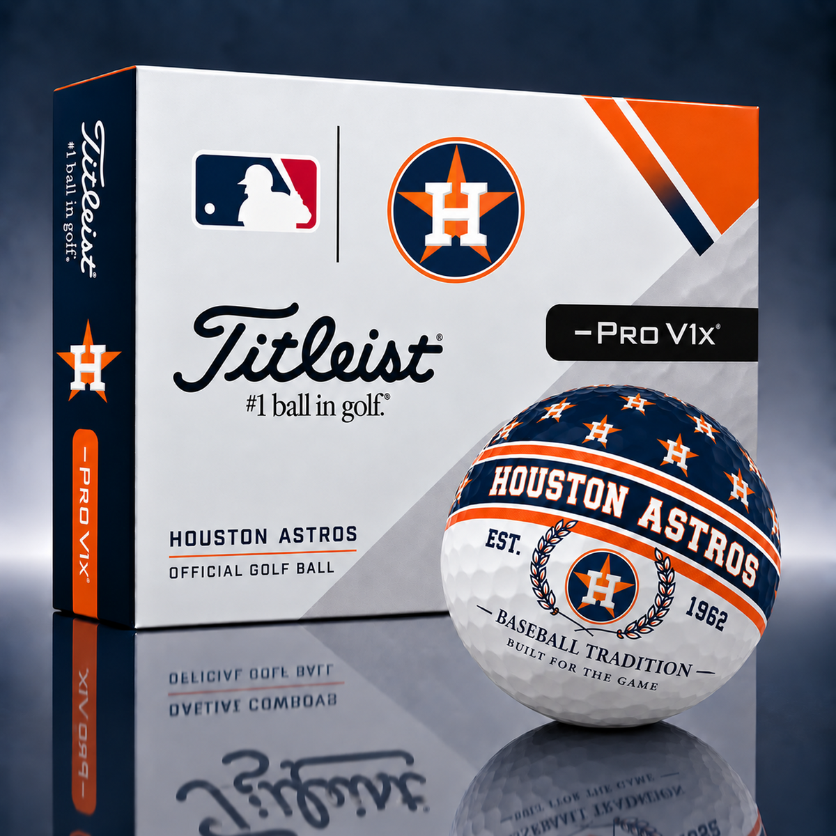 Titleist X Premium MLB HOU PERSONALIZED GOLF BALL LIMITED EDITION 2909