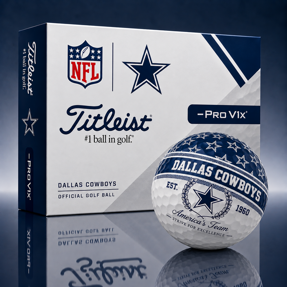 Titleist X Premium NFL DAL PERSONALIZED GOLF BALL LIMITED EDITION V5