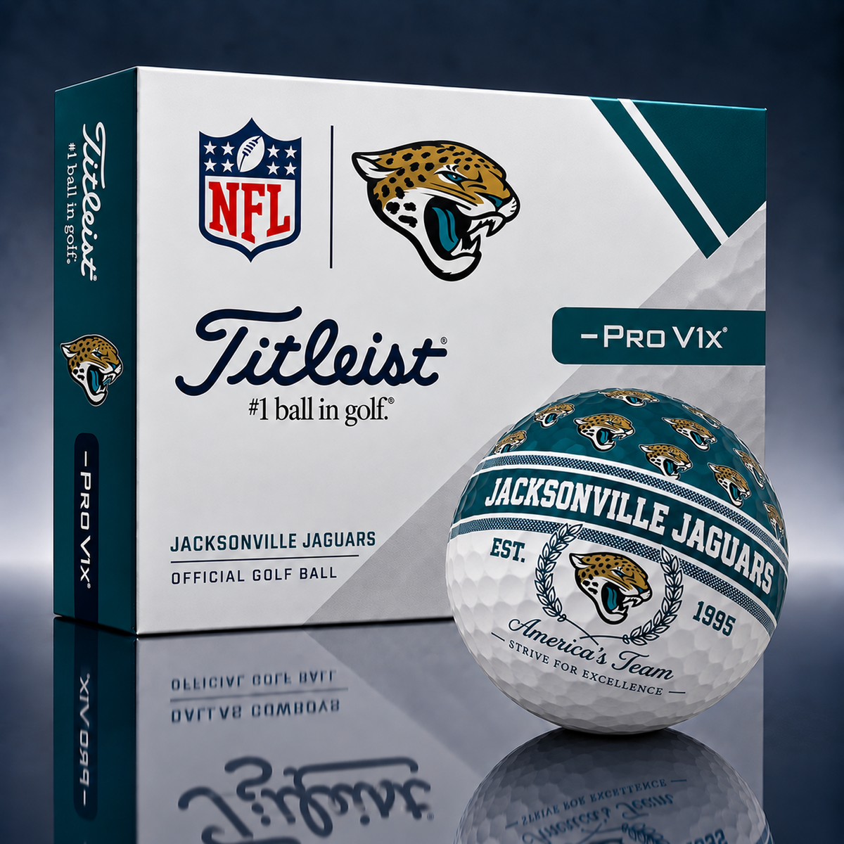 Titleist X Premium NFL JAC PERSONALIZED GOLF BALL LIMITED EDITION V5