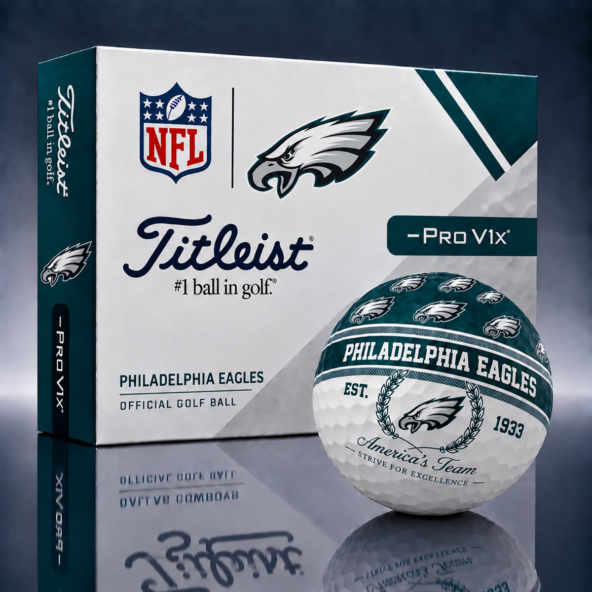 Titleist X Premium NFL PHI PERSONALIZED GOLF BALL LIMITED EDITION V5