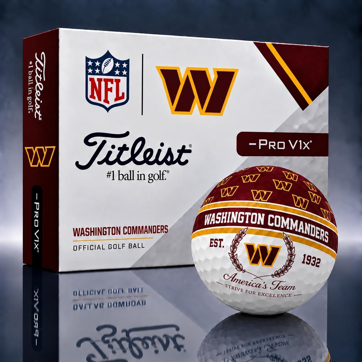 Titleist X Premium NFL WAS PERSONALIZED GOLF BALL LIMITED EDITION V5