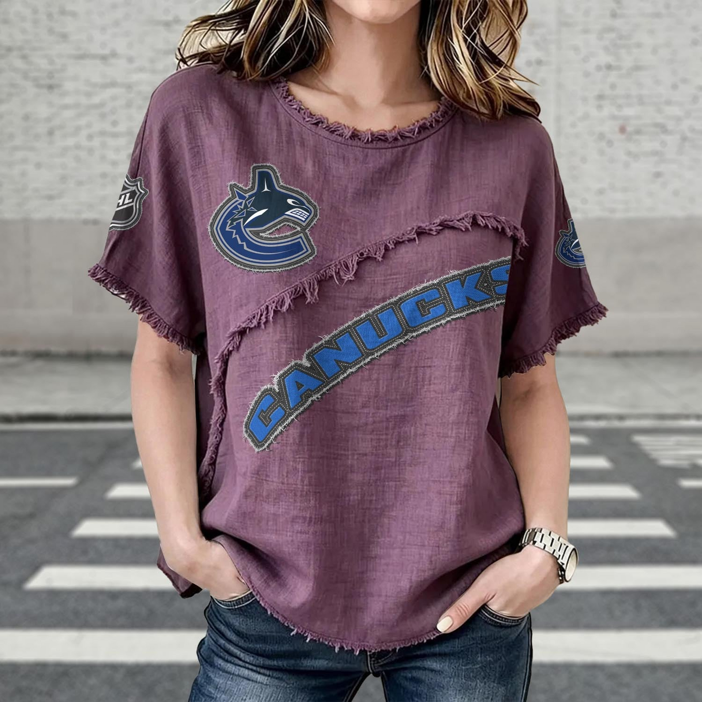 VAN x NHL Women’???s Vintage O-Neck 2905 DatND DVT
