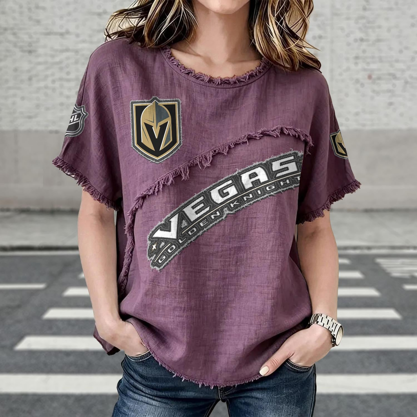 VGK x NHL Women’???s Vintage O-Neck 2905 DatND DVT