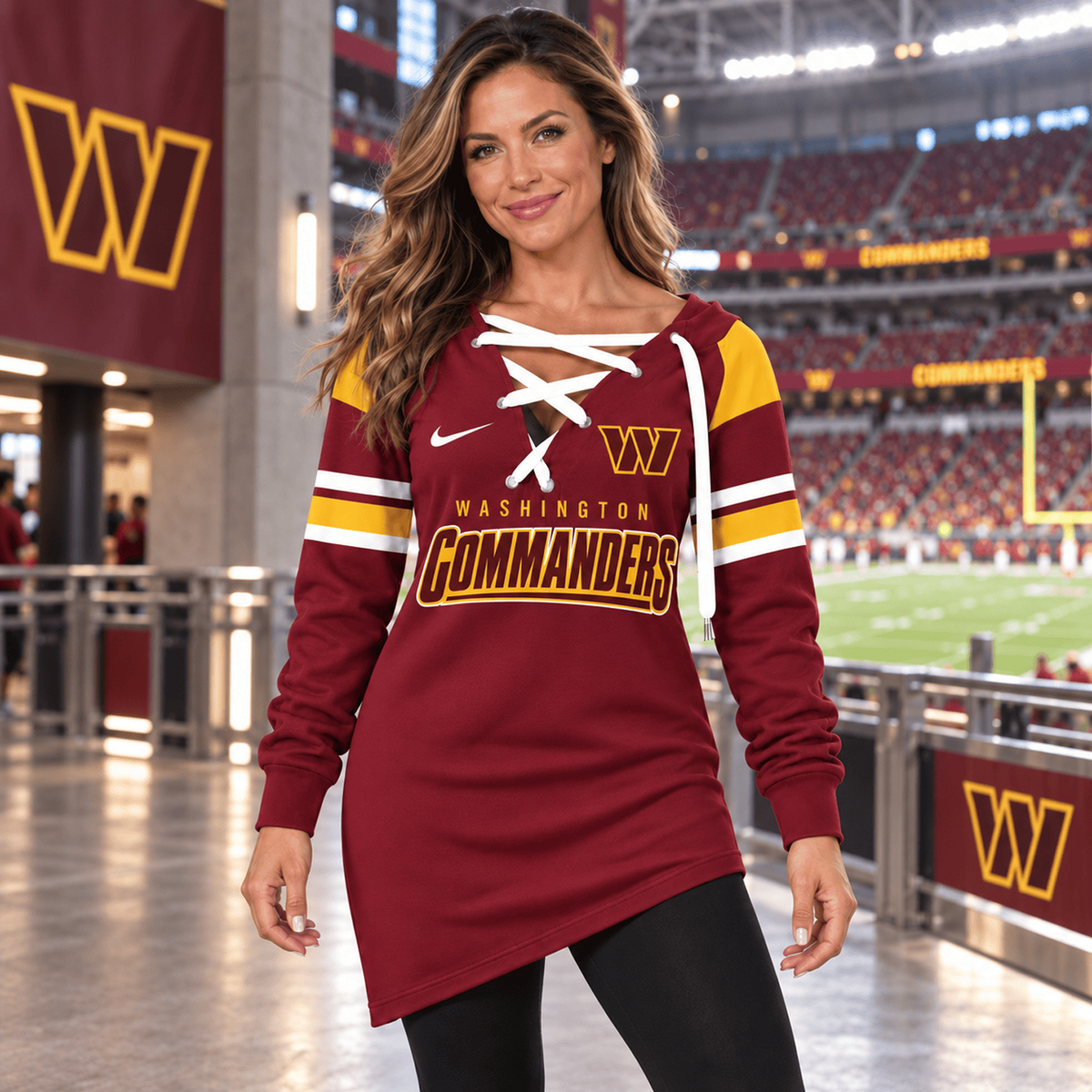 WAS x NFL Game Day Spirit Lace-Up Sweatshirt