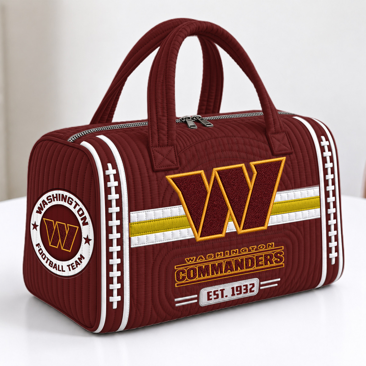 WAS x NFL Quilted Luggage Travel Bag
