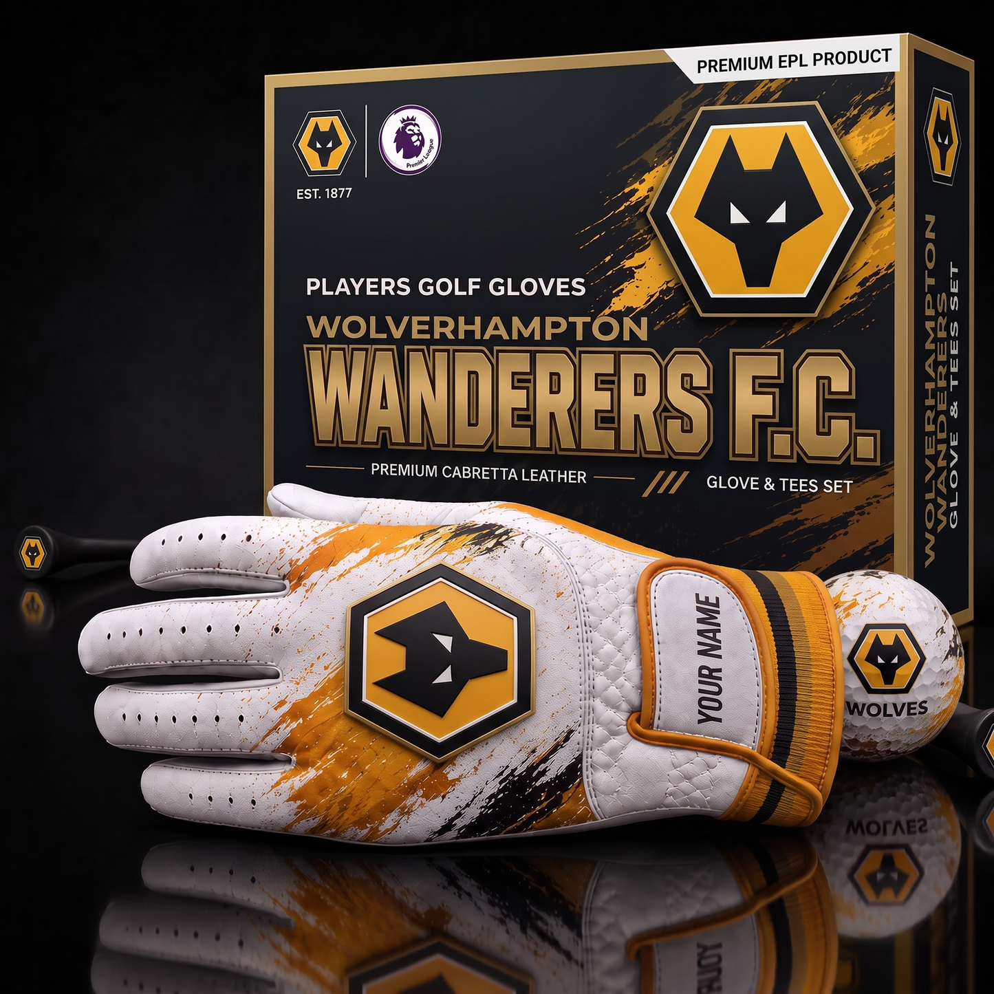 WOL EPL LUXURY PERSONALIZED GOLF GLOVE SET LIMITED EDTION