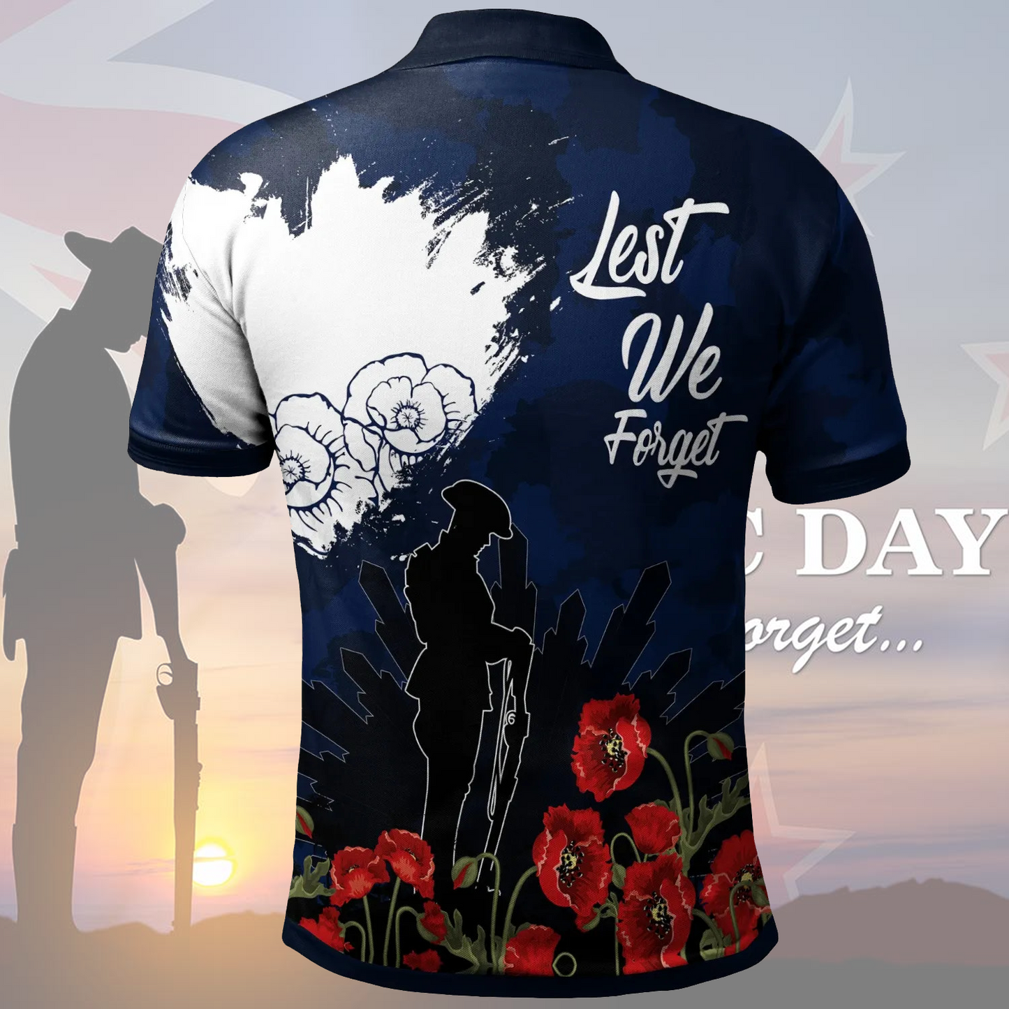 WST x Anzac Day Polo Shirt DATND TANTD