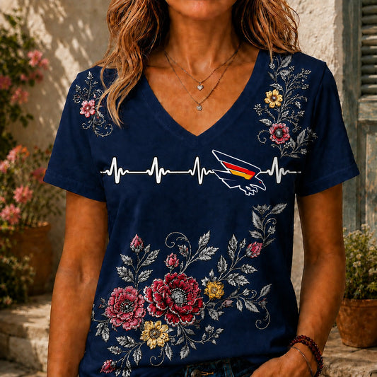 AC x AFL Luxury Women V-Neck Shirt