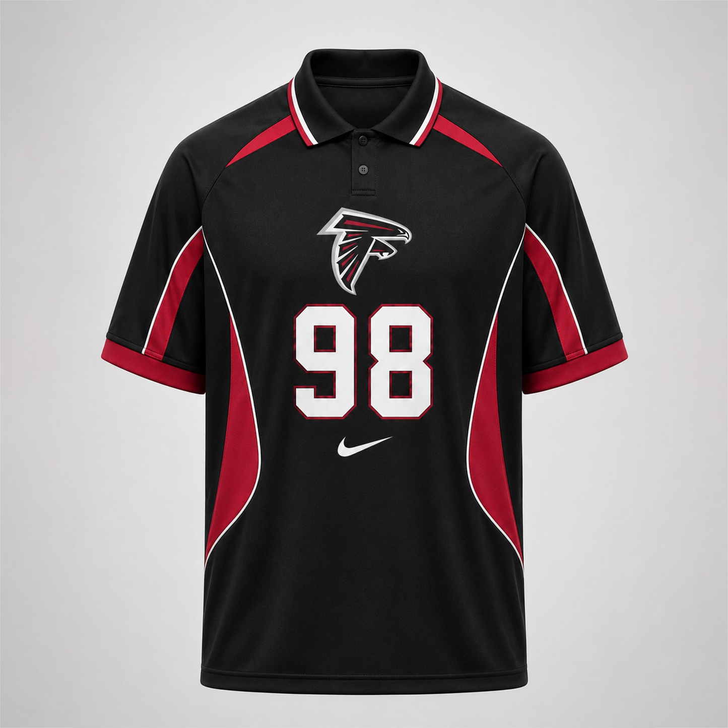 AF Premium NFL Custom Number Sports Style Polo Shirt