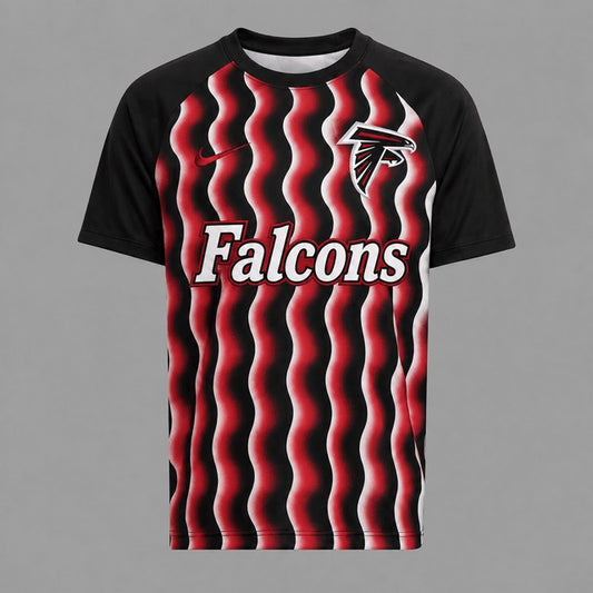 AF Premium NFL Retro Wavy Pattern Athletic T-Shirt