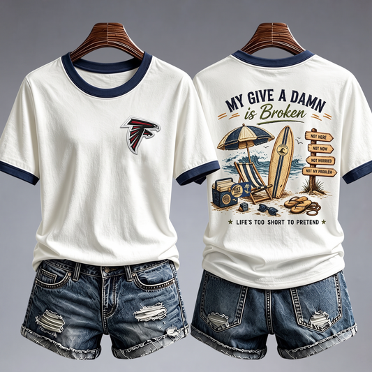 AF x NFL My Give A Damn Is Broken Shirt