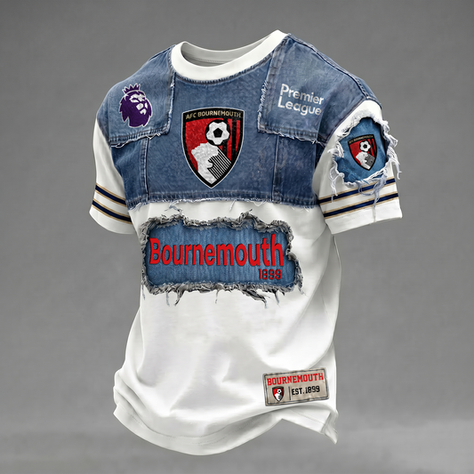 AFC x EPL Patchwork Denim T-Shirt DATND TANTD 090626