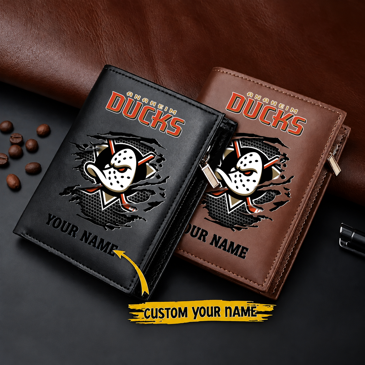 ANA x NHL Men Slim Vertical Wallets New