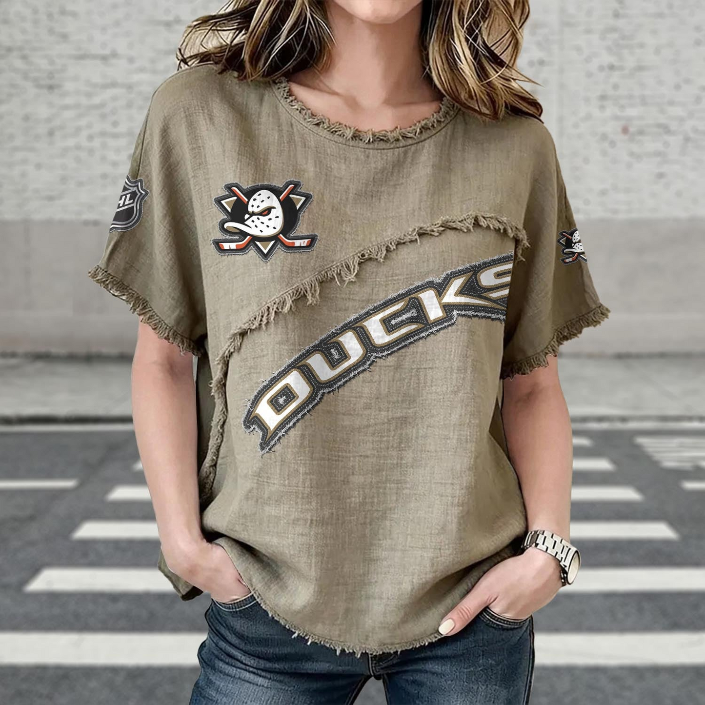 ANA x NHL Women’???s Vintage O-Neck 2905 DatND DVT