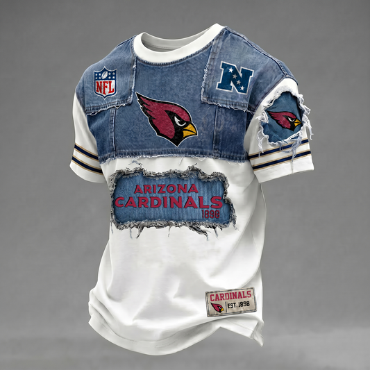 ARI x NFL Patchwork Denim T-Shirt DATND TANTD 080626