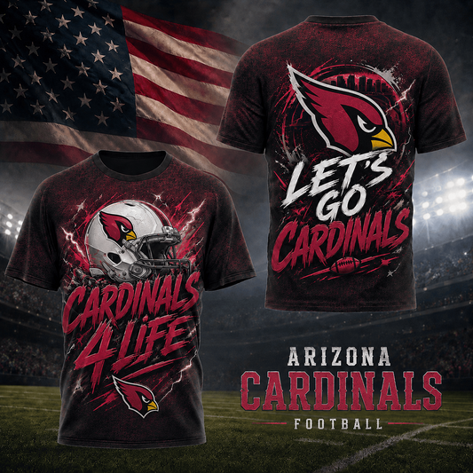 ARI x NFL Premium Fan For Life 3D Shirt