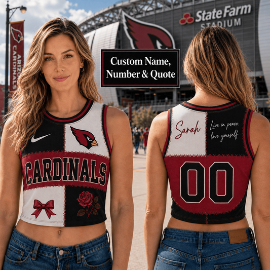 ARI x NFL Premium Women Croptop Tank Top