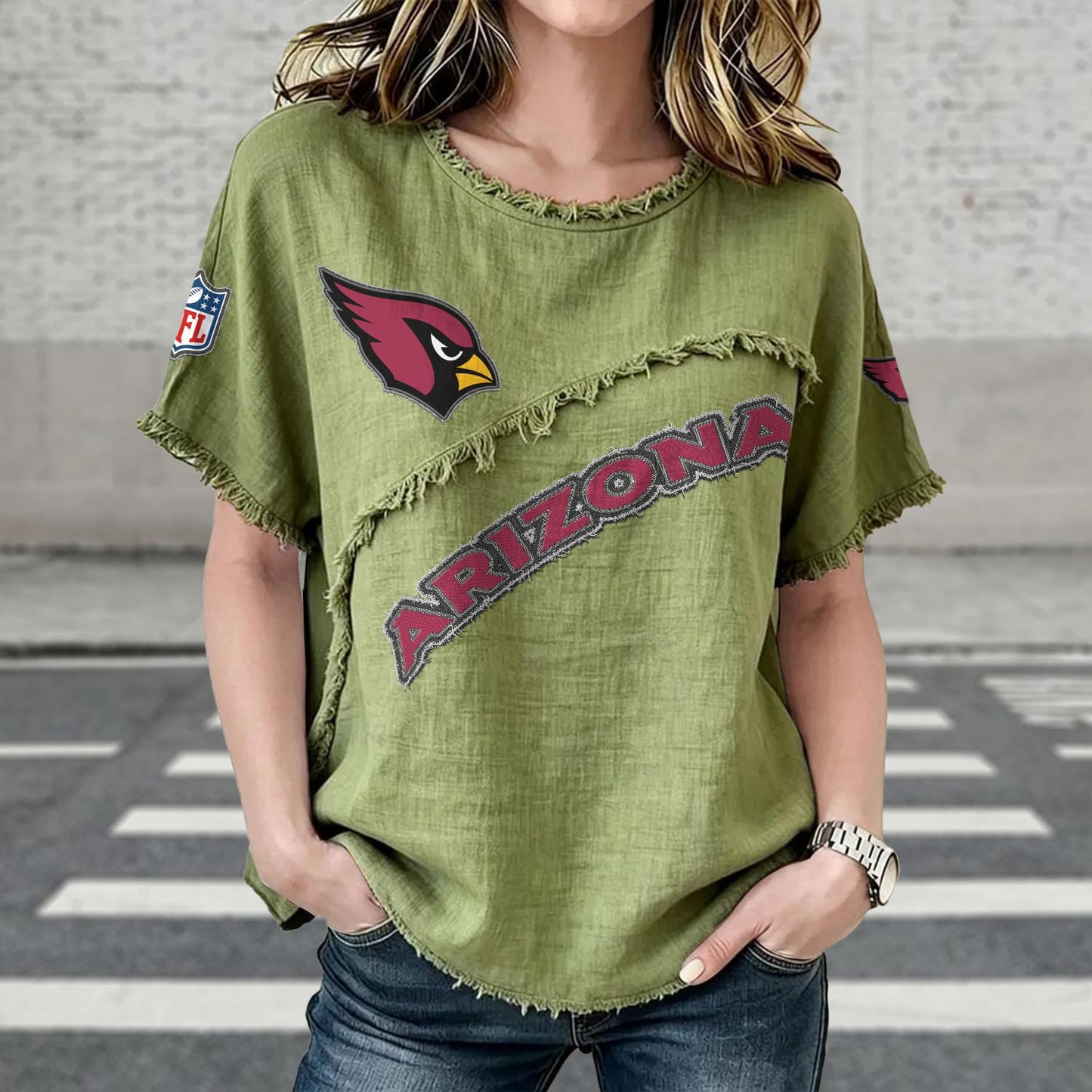 ARI x NFL Women’???s Vintage O-Neck 2905 DatND DVT