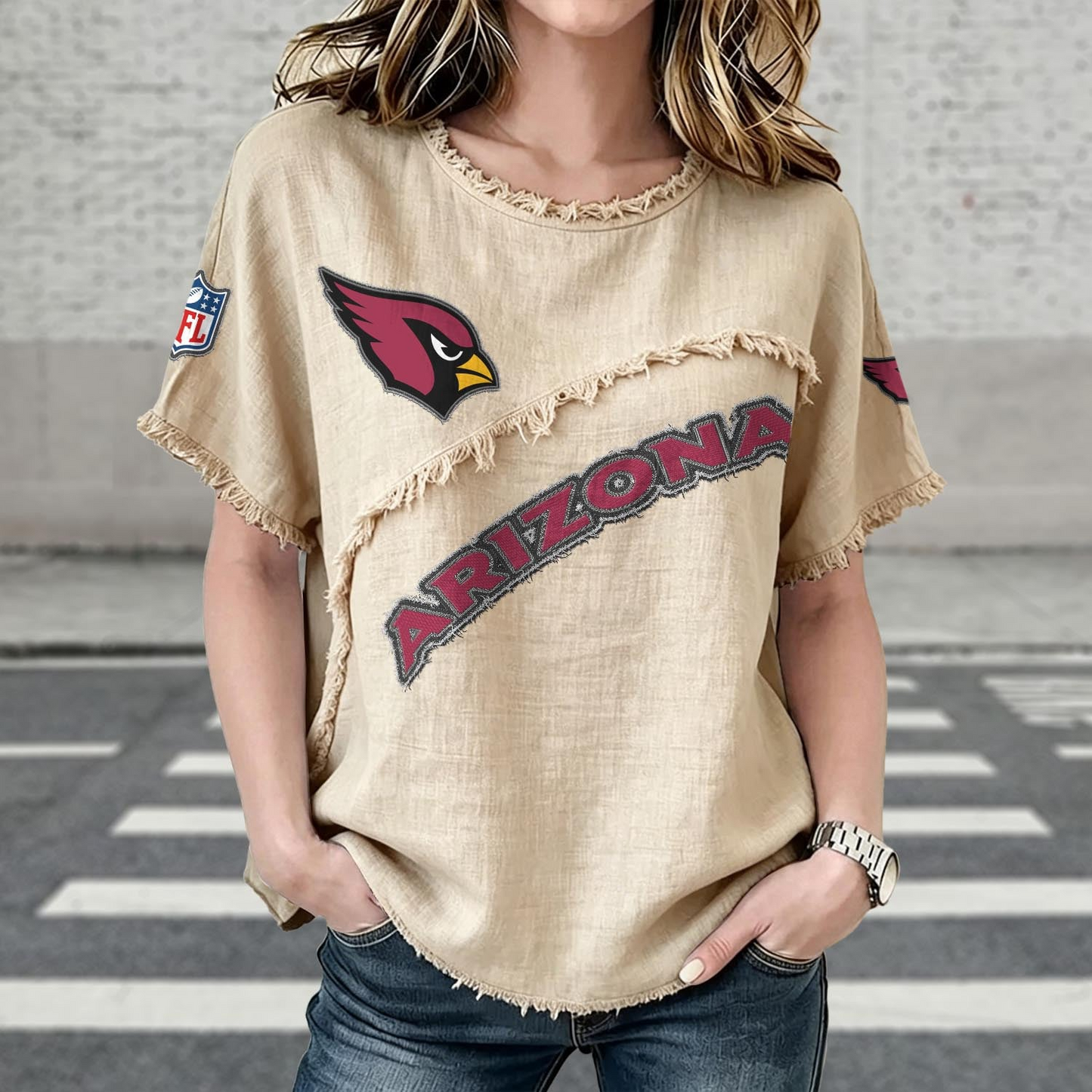 ARI x NFL Women’???s Vintage O-Neck 2905 DatND DVT